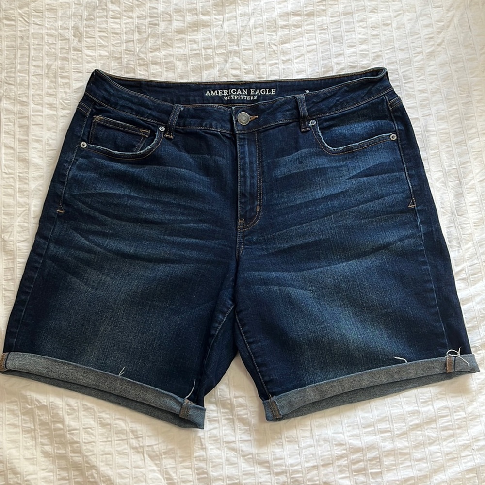 American Eagle Tomgirl Bermuda Denim Shorts